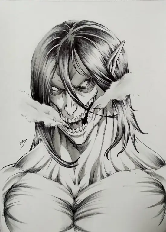 Gambar karakter-karakter utama Attack on Titan