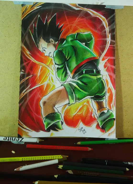 Gambar Gon Freecs, karakter utama Hunter x Hunter