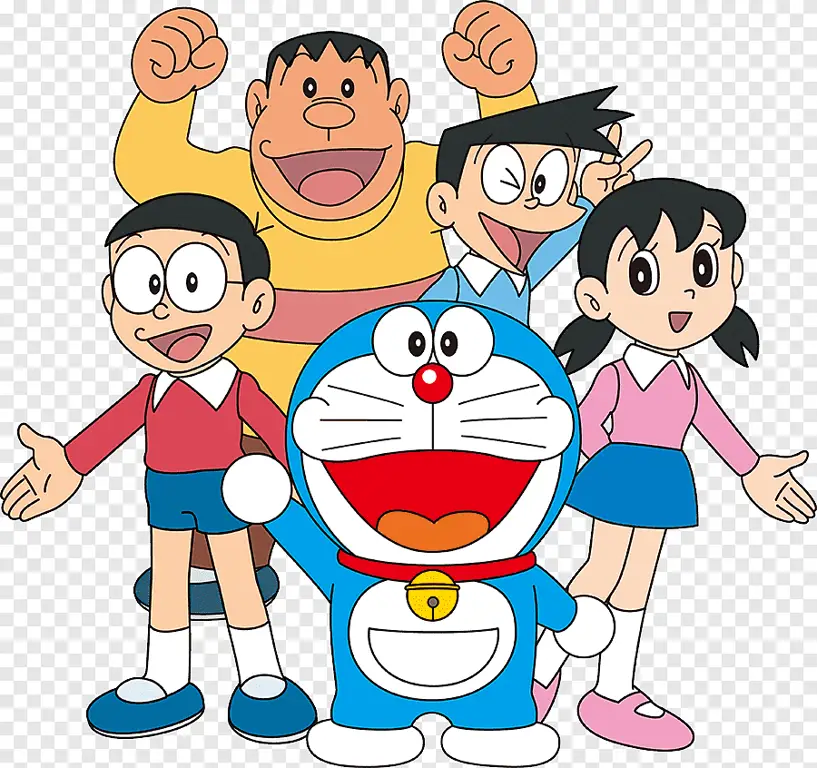 Gambar karakter Doraemon dan teman-temannya