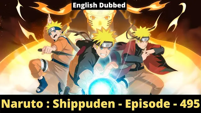 Gambar karakter Naruto pada episode 495