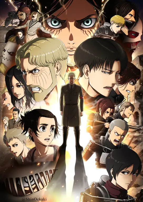 Karakter-karakter di Attack on Titan Season 3