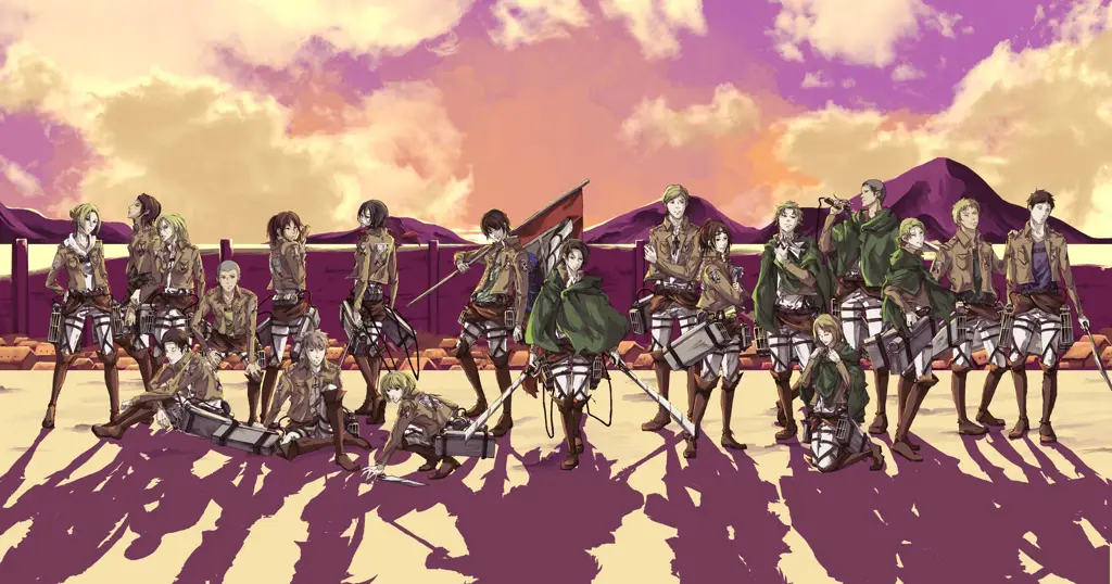 Gambar karakter Attack on Titan Season 4