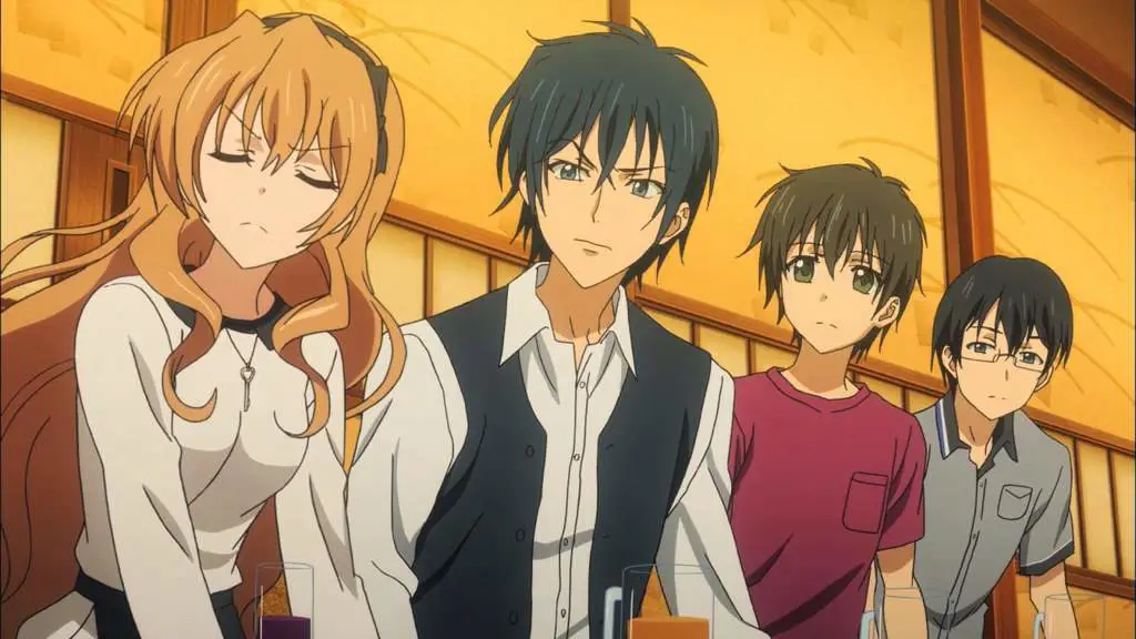 Gambar karakter-karakter utama dalam anime Golden Time