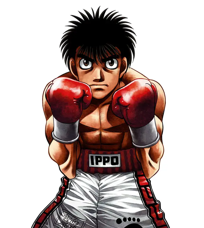 Foto grup karakter utama Hajime no Ippo