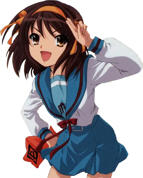 Gambar karakter-karakter utama dalam anime Haruhi Suzumiya