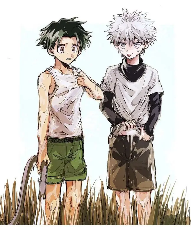 Gambar fanart Gon dan Killua