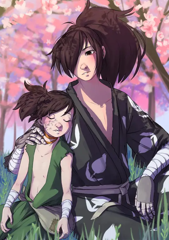 Hyakkimaru dan Dororo dari anime Dororo