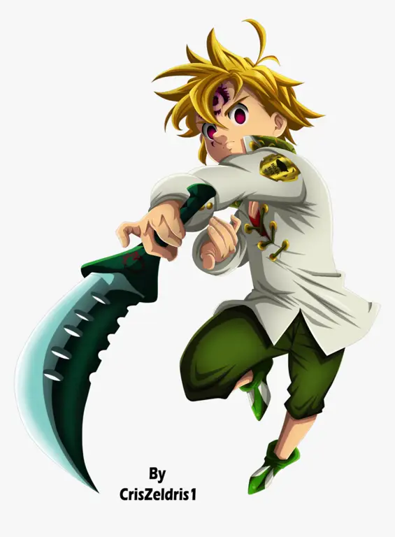 Gambar Meliodas dari Nanatsu no Taizai