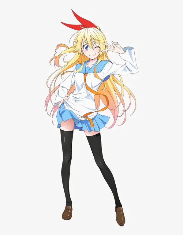 Gambar para karakter utama Nisekoi