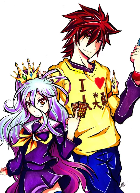 Sora dan Shiro dari No Game No Life