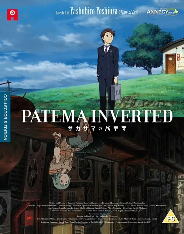 Patema dan Eiji, karakter utama dalam film Patema Inverted