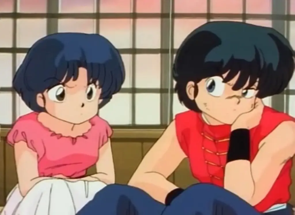 Ranma Saotome dan Akane Tendo, karakter utama Ranma 1/2