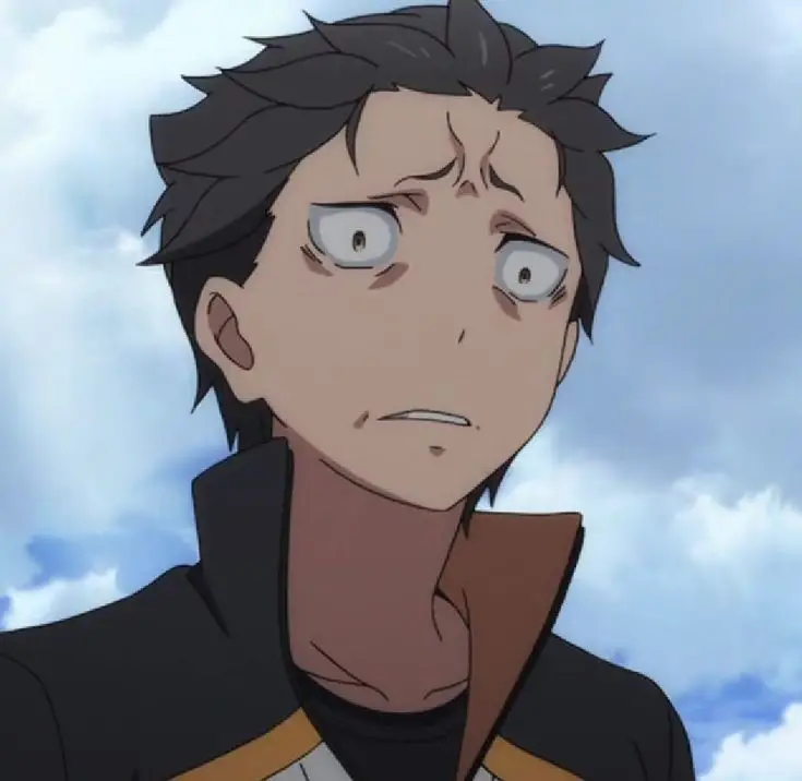 Karakter utama Re:Zero, Subaru Natsuki Gambar Subaru Natsuki dari anime Re:Zero