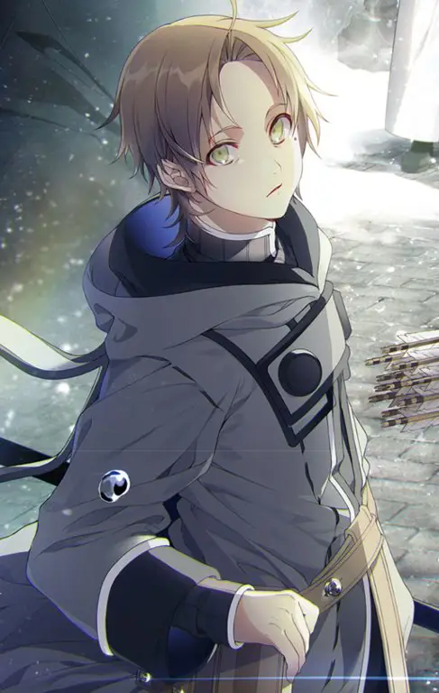 Karakter Utama Rudeus Gambar Rudeus Greyrat dari Mushoku Tensei