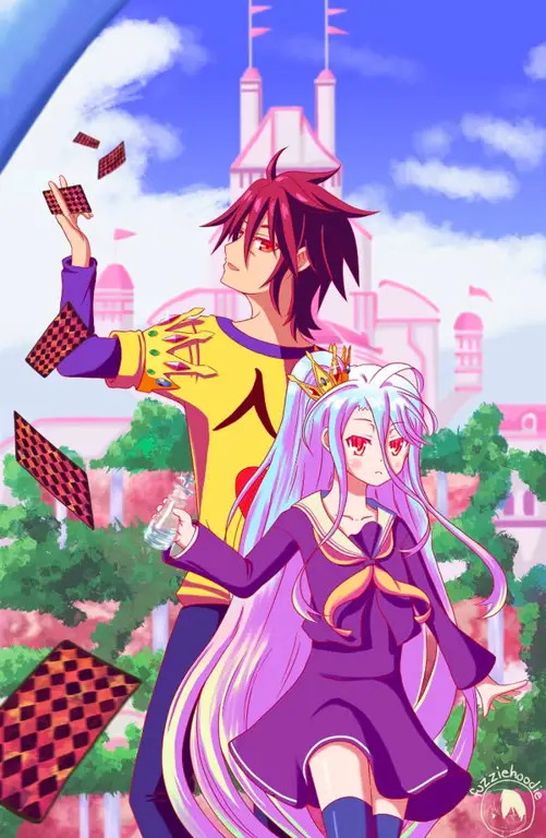 Sora dan Shiro dari No Game No Life