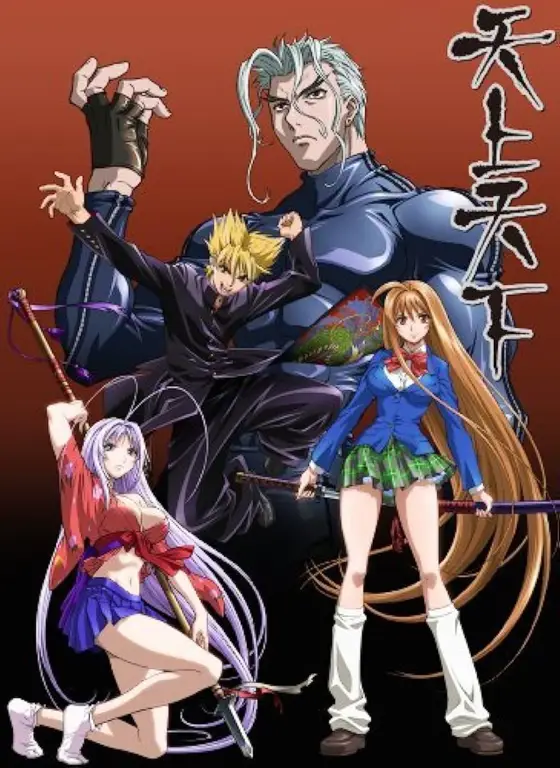 Gambar Maya dan karakter utama lainnya dalam anime Tenjou Tenge