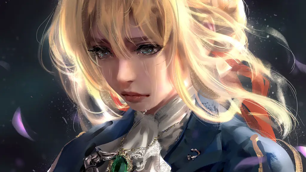 Ilustrasi karakter Violet Evergarden