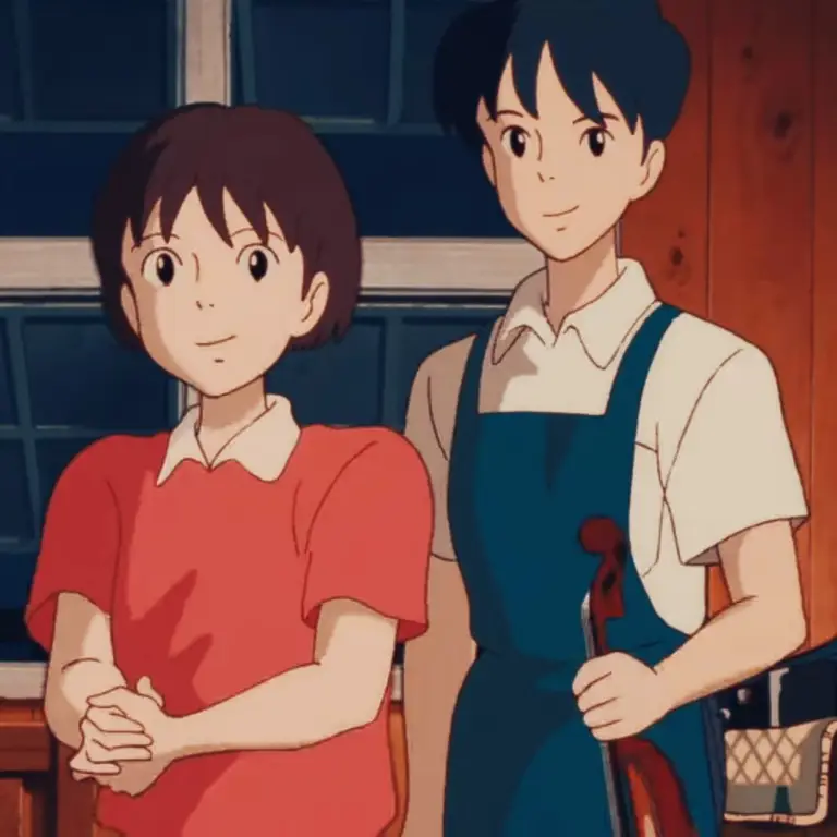 Shizuku dan Seiji, karakter utama dalam Whisper of the Heart