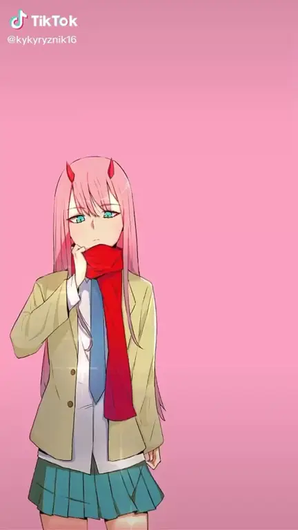 Gambar Zero Two dari Darling in the Franxx