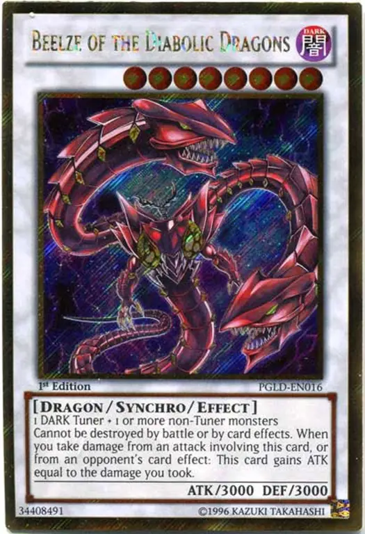 Koleksi kartu Yu-Gi-Oh! yang menampilkan kartu Beelze