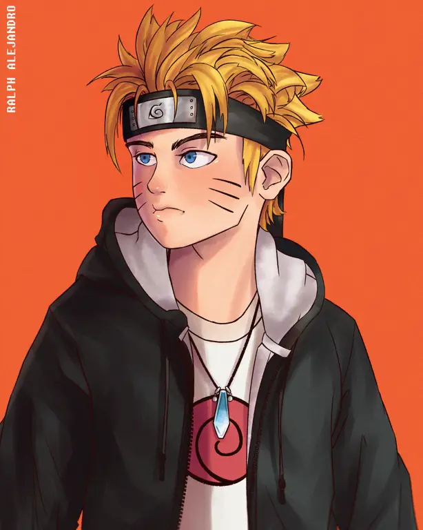 Contoh gambar fan art Naruto yang keren