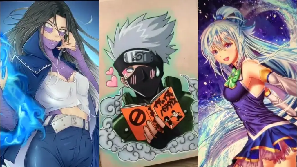 Gambar fanart anime di TikTok