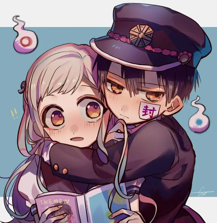 Gambar fanart Hanako-kun dan Nene Yashiro