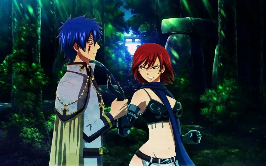 Gambar Fanart Erza dan Jellal