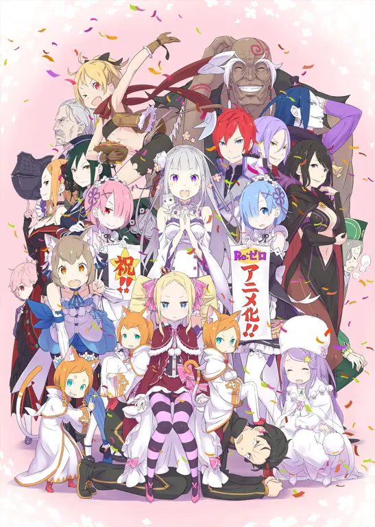 Gambar karya seni karakter Re:Zero