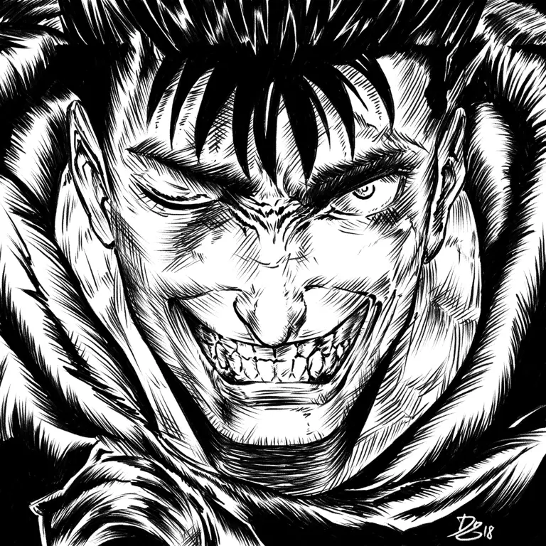 Contoh karya seni dari manga Berserk