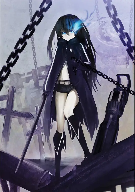 Wallpaper Black Rock Shooter karya penggemar