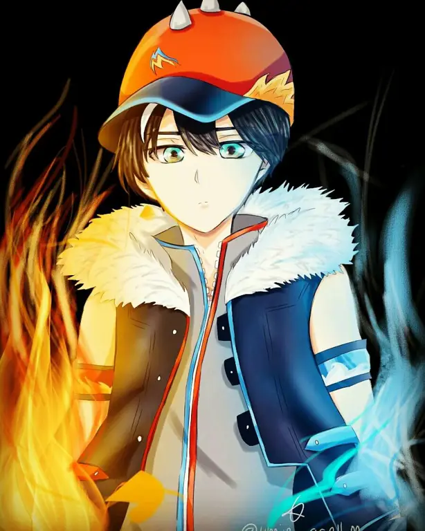 Wallpaper Boboiboy hasil karya penggemar