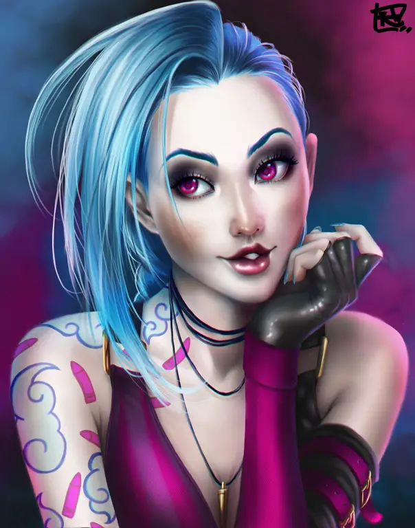 Gambar fan art Jinx