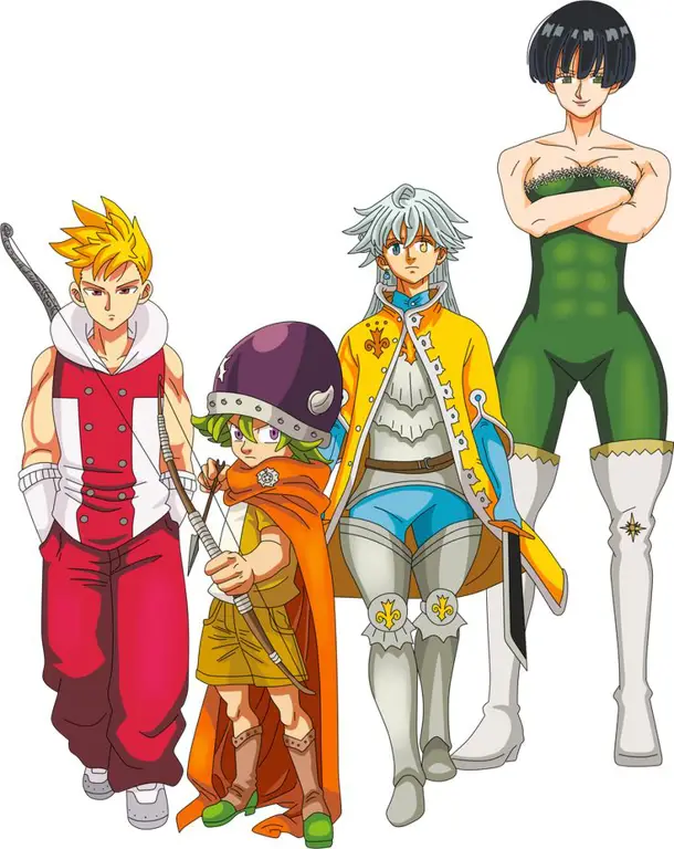 Karya Seni Penggemar Nanatsu no Taizai Gambar penggemar tentang Nanatsu no Taizai