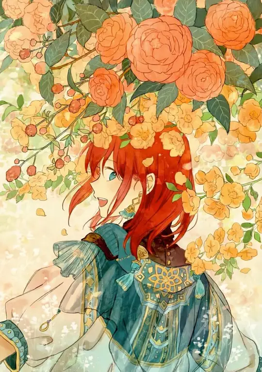 Ilustrasi Shirayuki dari anime