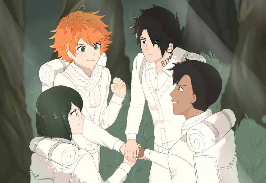 Gambar karya seni utama Promised Neverland season 2