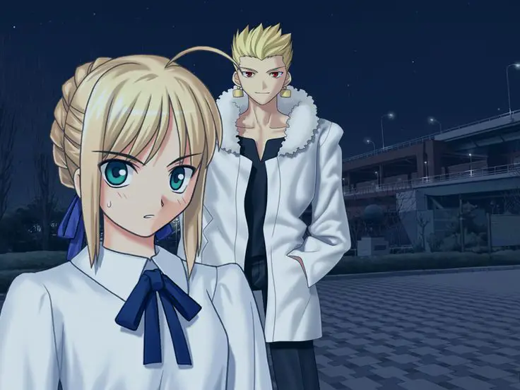 Gambar karya seni visual novel Fate Stay Night