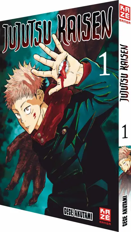 Sampul manga Jujutsu Kaisen yang menarik