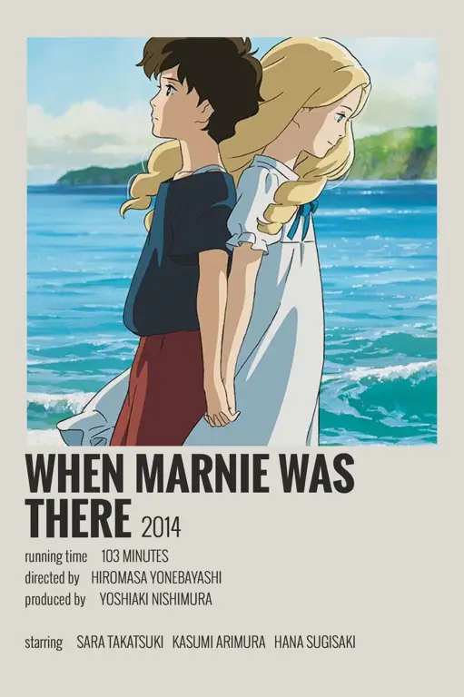 Logo Studio Ghibli dan poster film When Marnie Was There.