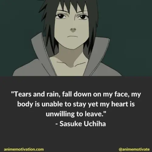 Gambar kutipan motivasi Sasuke Uchiha