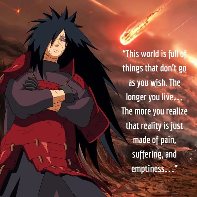 Gambar Kata-kata Bijak Madara Uchiha