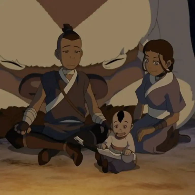 Gambar Katara dan Sokka di episode 3 Avatar: The Last Airbender