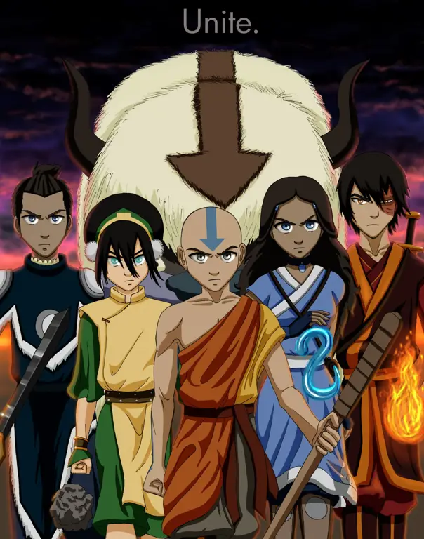 Gambar Katara dan Sokka dari Avatar The Last Airbender