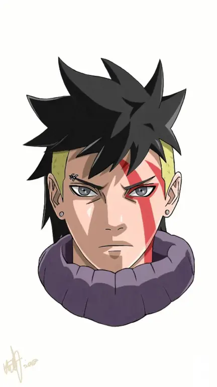 Gambar Kawaki, salah satu karakter baru di Boruto.