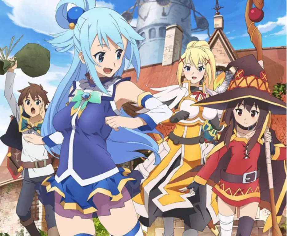 Para karakter utama film Konosuba