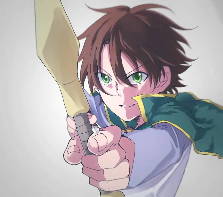 Gambar Kazuma Satou dalam serial Konosuba