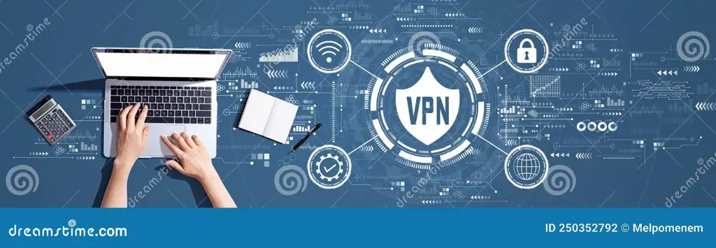 Gambar seseorang menggunakan VPN