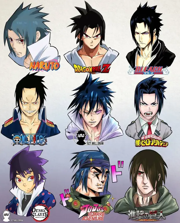 Keanekaragaman karakter dalam anime dan manga Berbagai karakter anime dan manga yang beragam