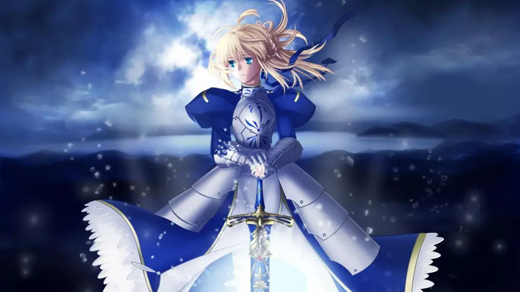 Ilustrasi Saber, salah satu Servant paling populer dalam Fate Stay Night