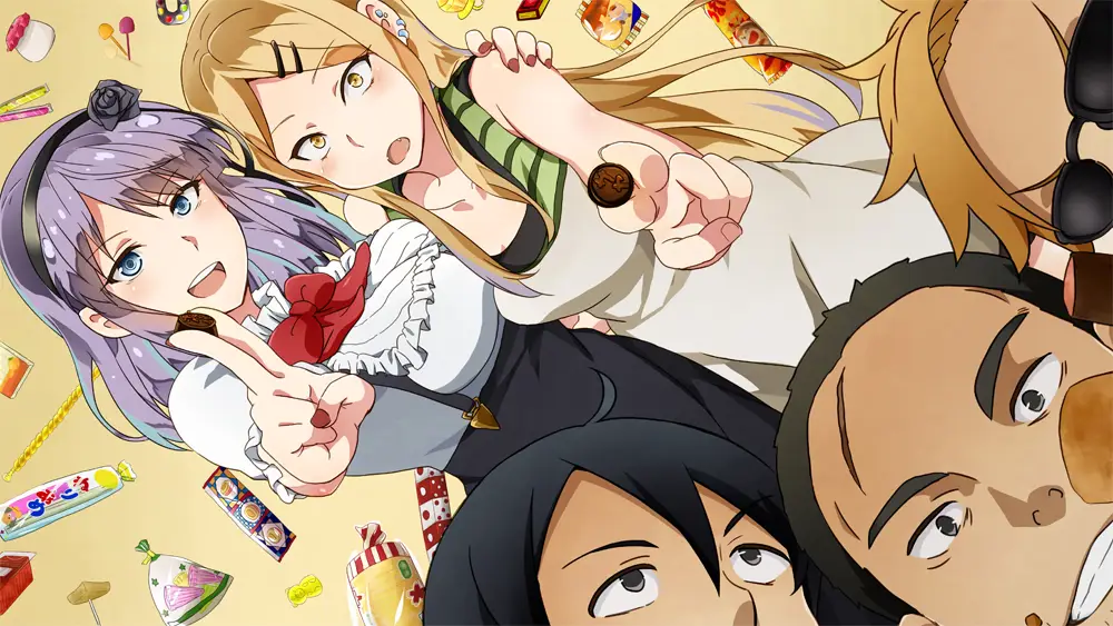 Potret detail berbagai jenis dagashi kashi